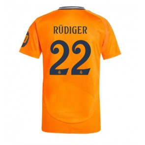 Real Madrid Antonio Rudiger #22 Replika Udebanetrøje 2024-25 Kortærmet